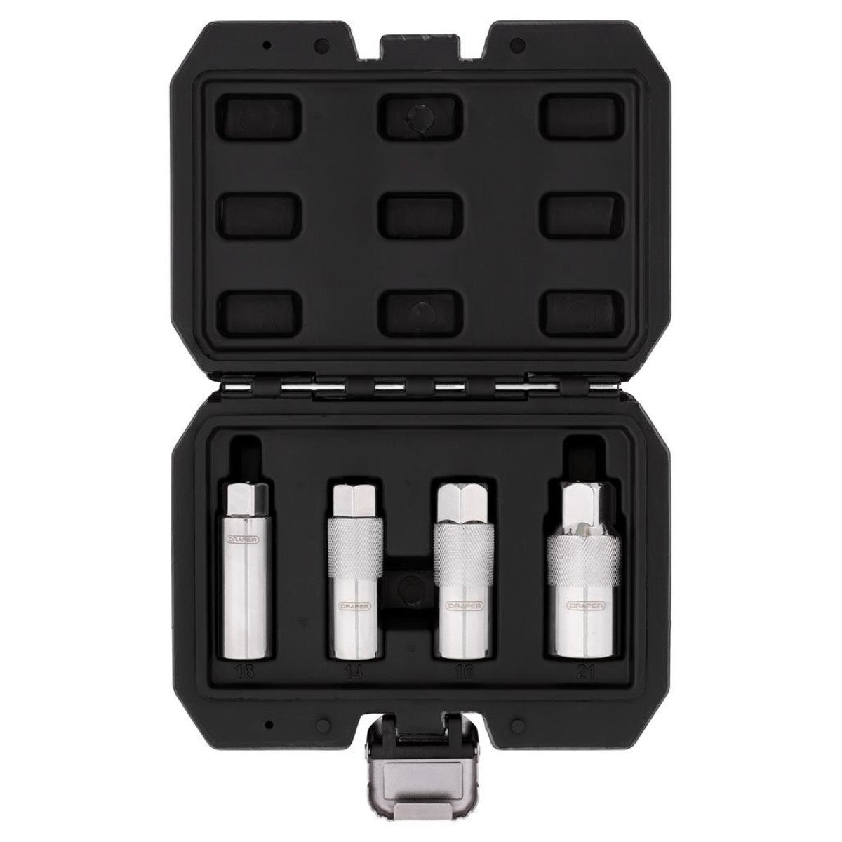Draper Magnetic Spark Plug Socket Set, 3/8" Sq. Dr. (4 Piece) 28195