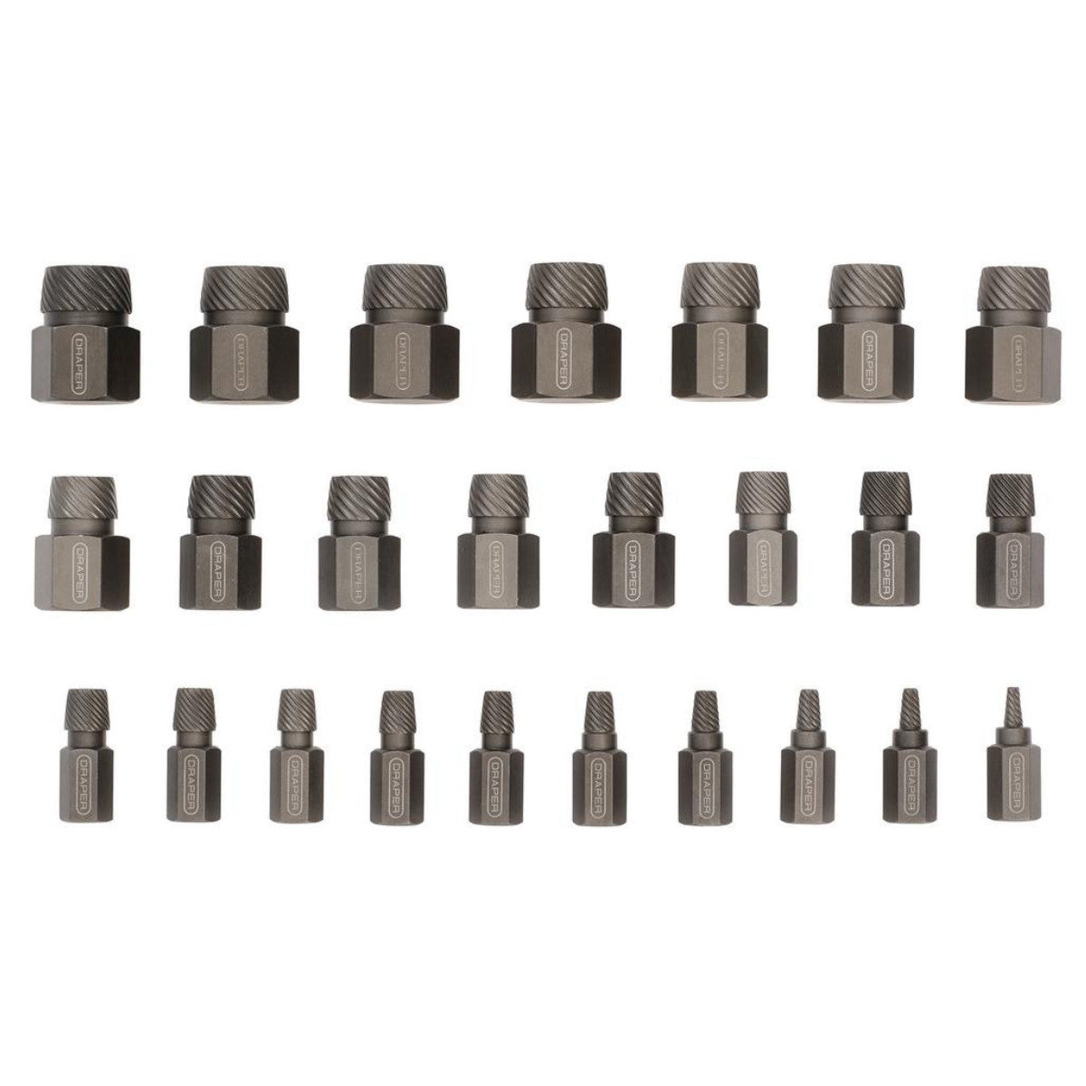 Draper Imperial Bolt Extractor Set, 3/8" Sq. Dr. (25 Piece) 28196
