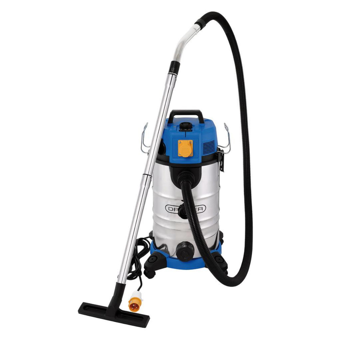 Draper 110V M-Class Dust Extractor, Wet and Dry Vacuum Cleaner with Power Take-Off, 35L, 1100W 28229
