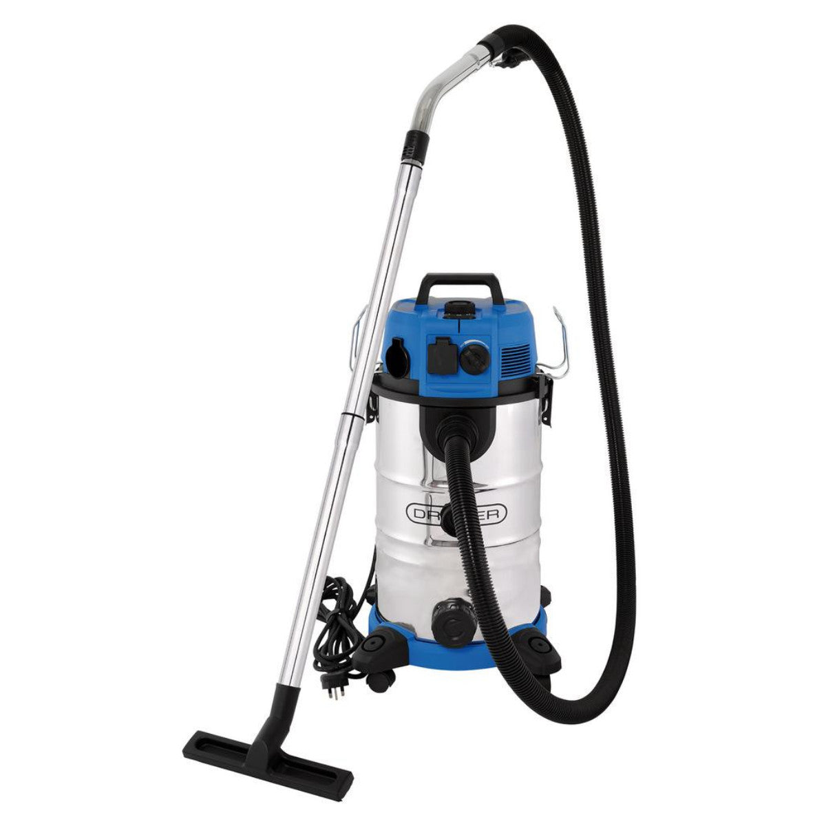 Draper 230V M-Class Dust Extractor, Wet and Dry Vacuum Cleaner with Power Take-Off, 35L, 1500W 28230
