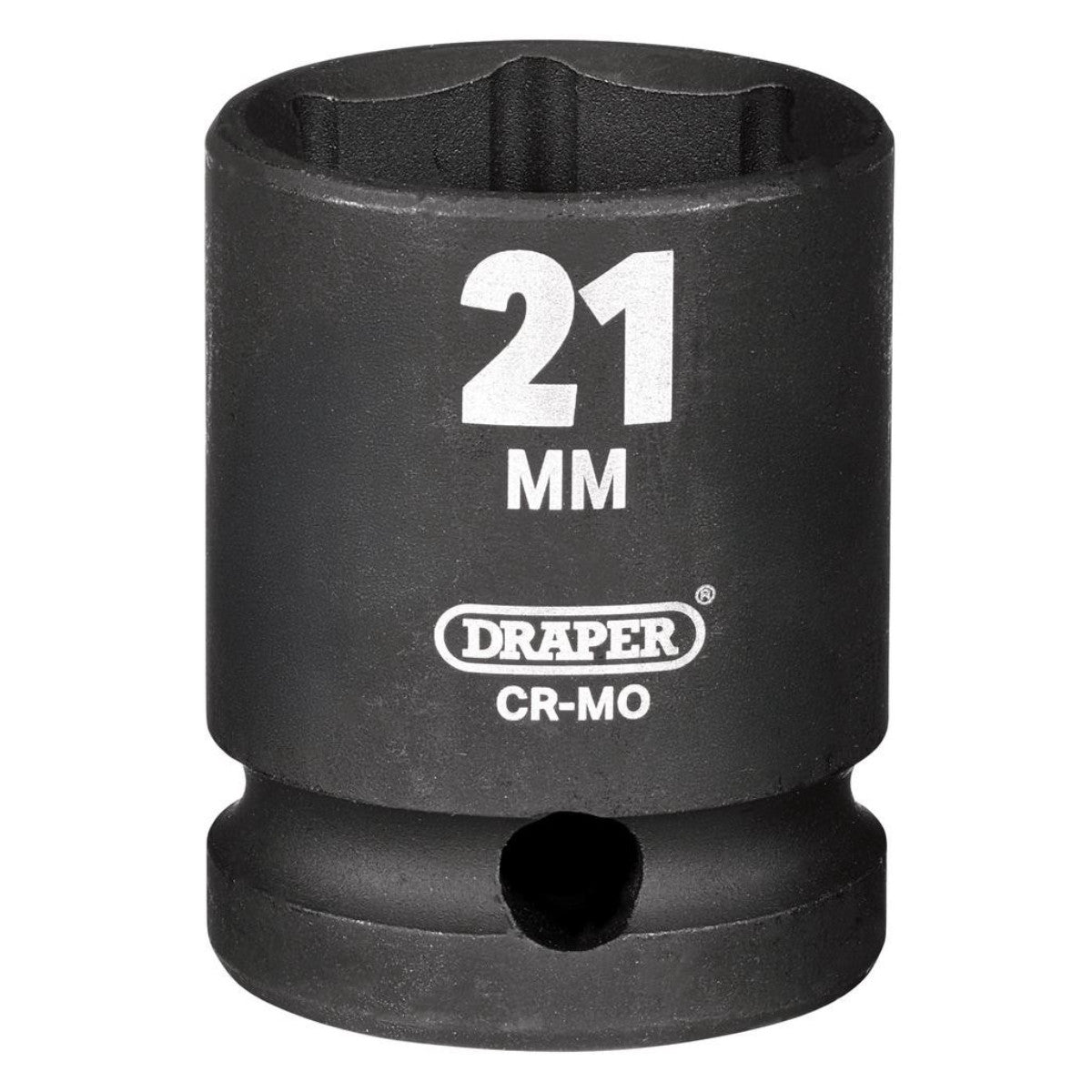 Draper HI-TORQ Impact Socket, 1/2" Sq. Dr., 21mm 28511