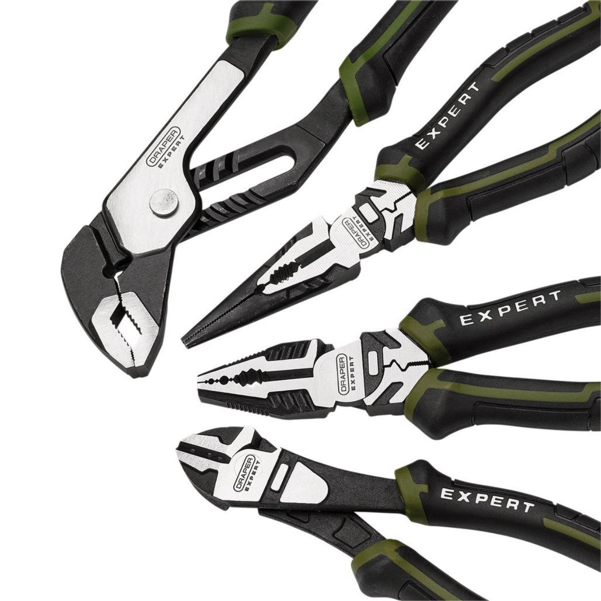 Draper Expert High Leverage Pliers Set with Water Pump Pliers (4 Piece) 28539