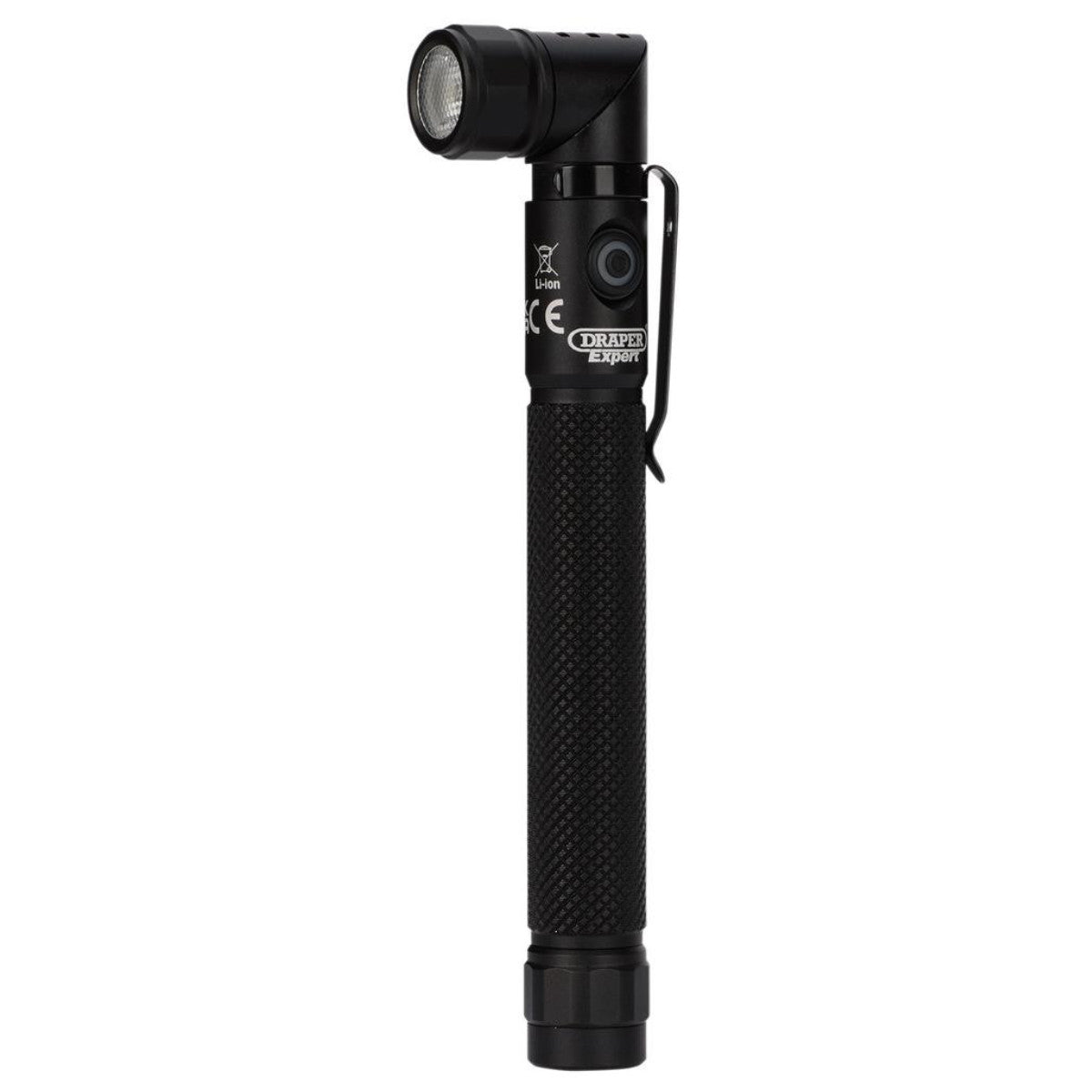 Draper Expert SMD LED USB Rechargeable 90° Adjustable Torch, 3.5W, 350 Lumens, USB-C Cable Supplied 30986