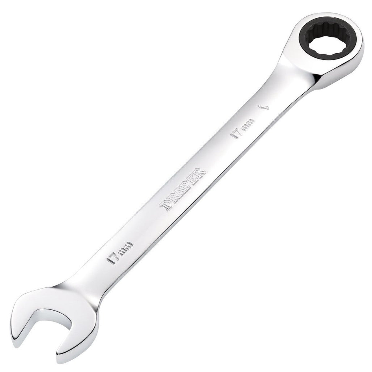 Draper Metric Ratcheting Combination Spanner, 17mm 31014