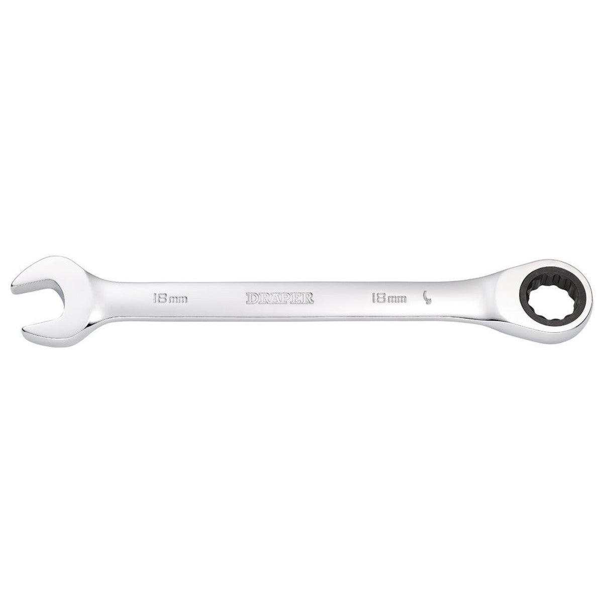 Draper Metric Ratcheting Combination Spanner, 18mm 31015