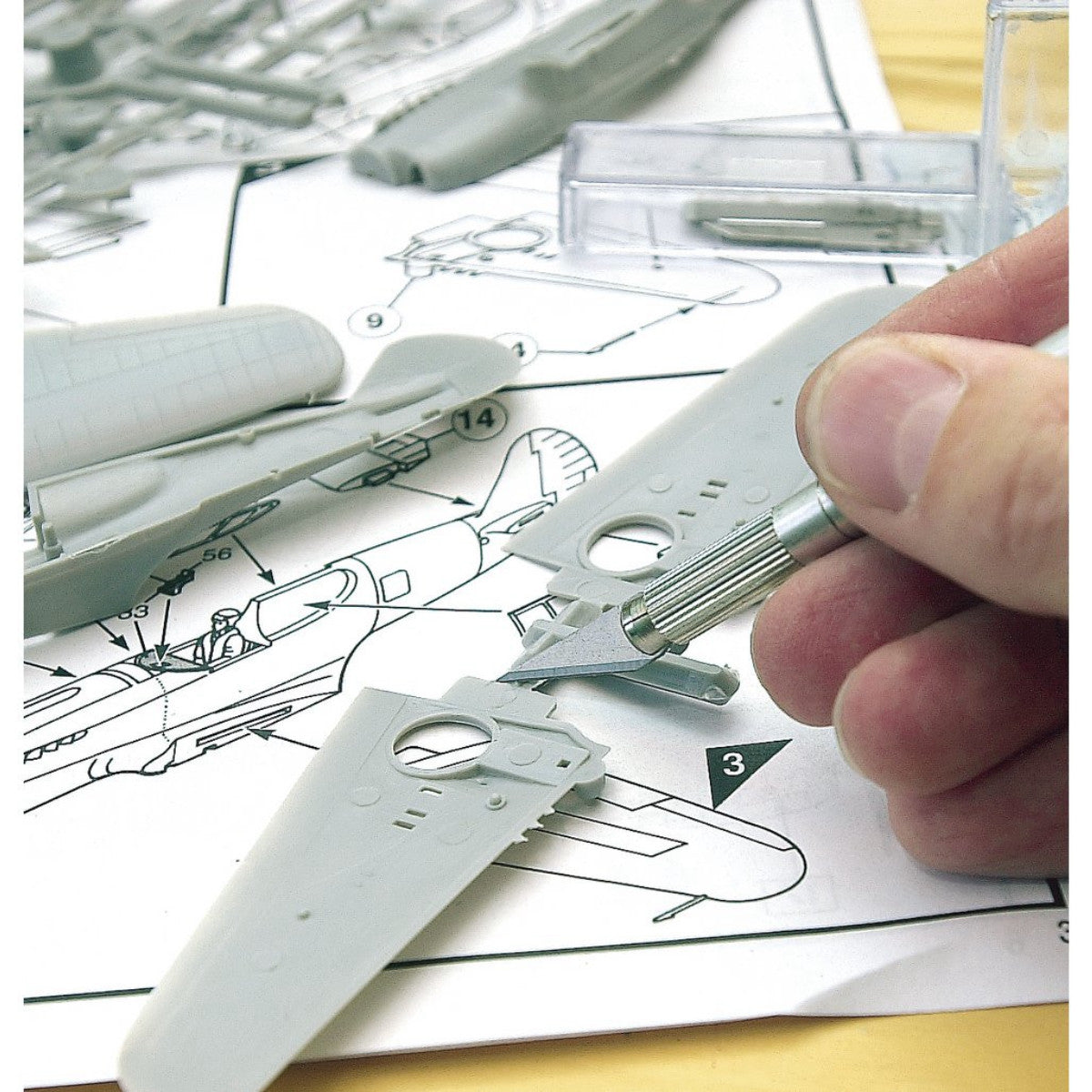 Draper Modelling Knife with 5 Blades 31073