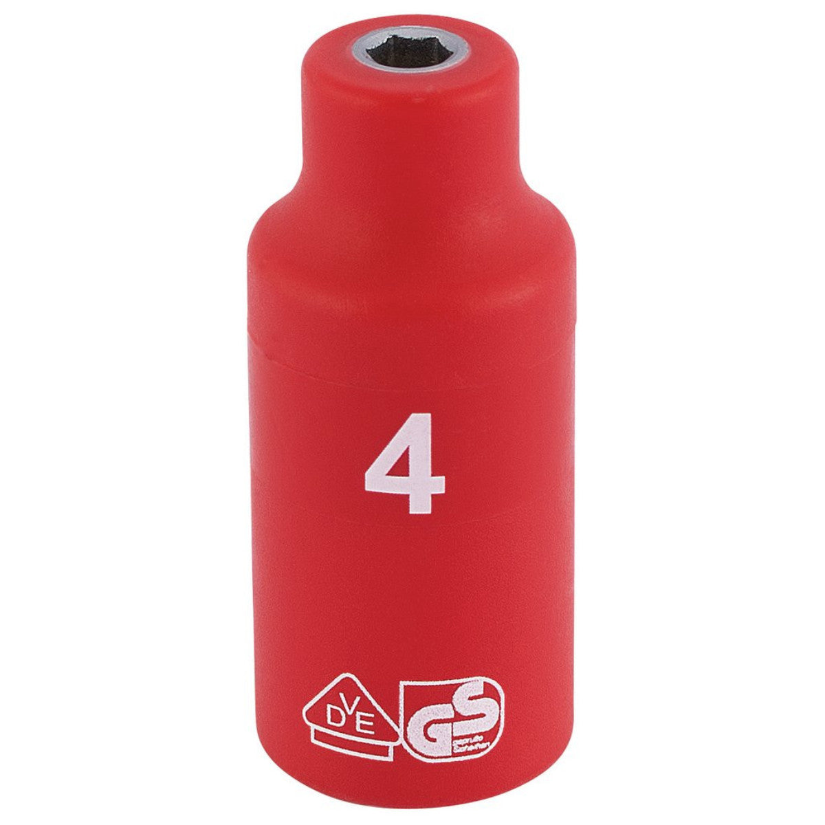 Draper Expert Fully Insulated VDE Socket, 1/4" Sq. Dr., 4mm 31143