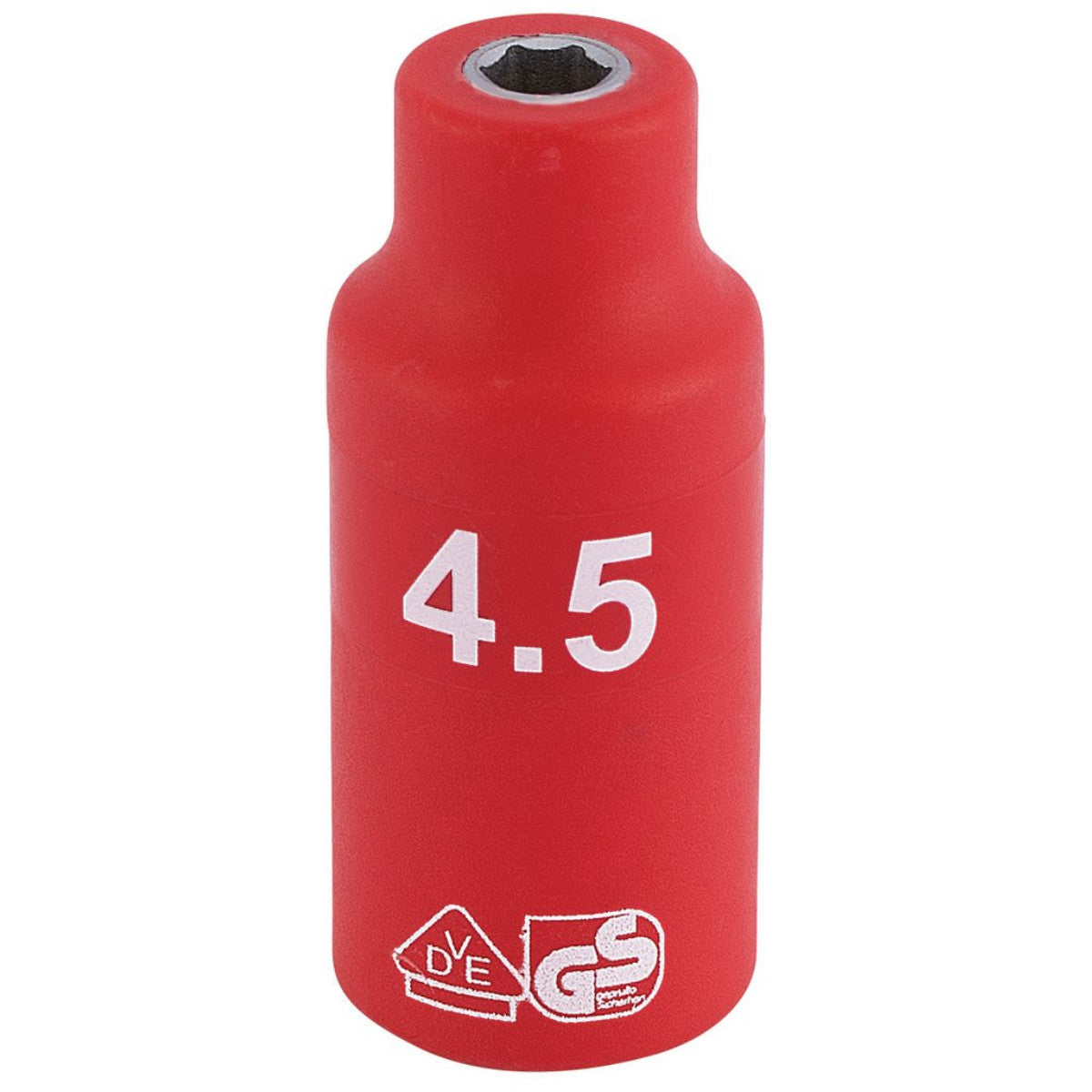 Draper Expert Fully Insulated VDE Socket, 1/4" Sq. Dr., 4.5mm 31156