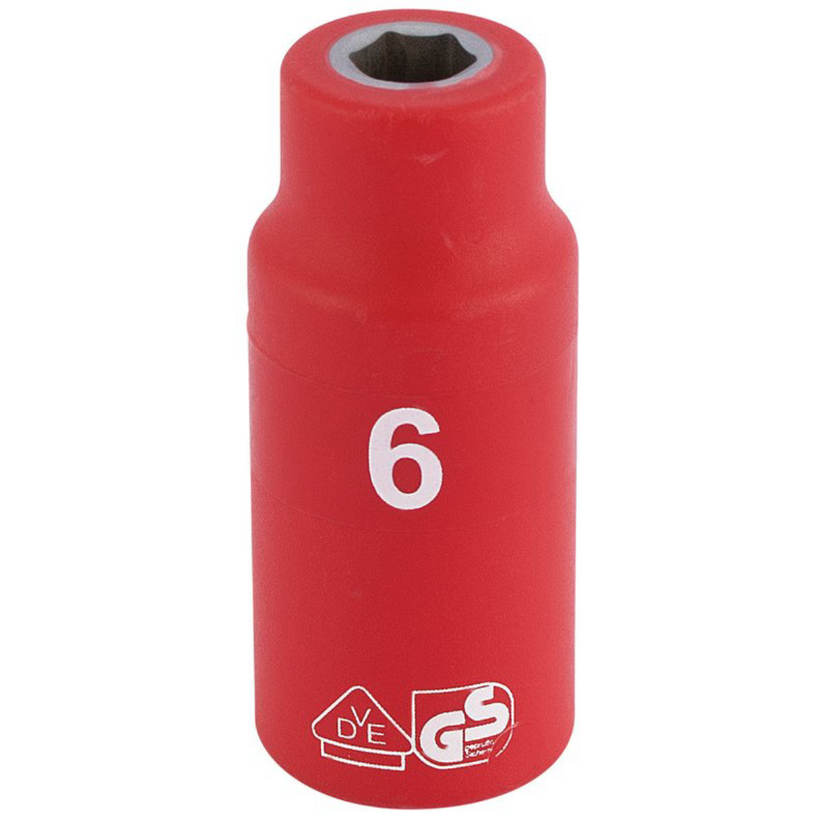 Draper Expert Fully Insulated VDE Socket, 1/4" Sq. Dr., 6mm - Discontinued 31258