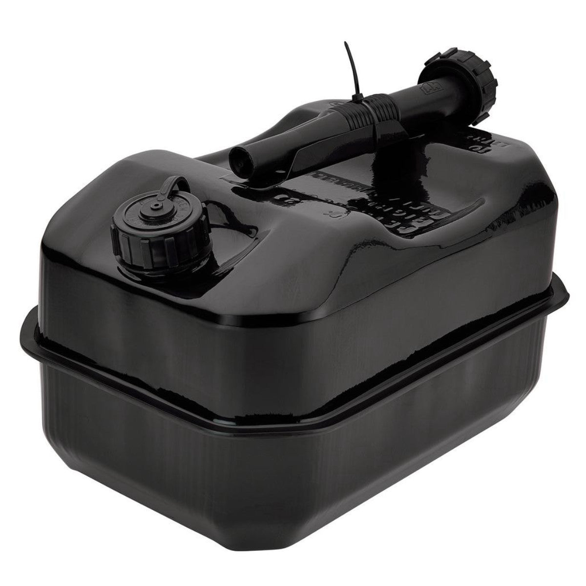 Draper Flat Steel Fuel Can, 10L, Black 31792