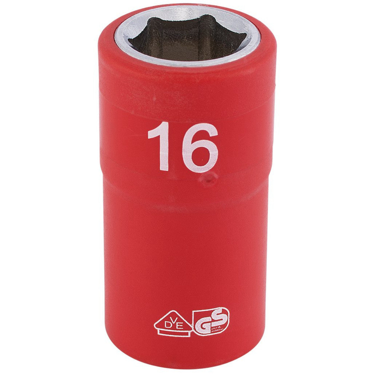 Draper Expert Fully Insulated VDE Socket, 1/2" Sq. Dr., 16mm 31843