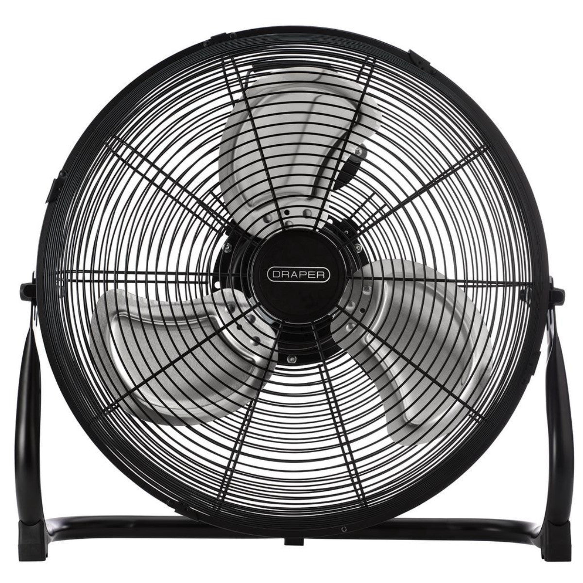 Draper 230V High Velocity Floor Fan, 16"/400mm, 75W 31854