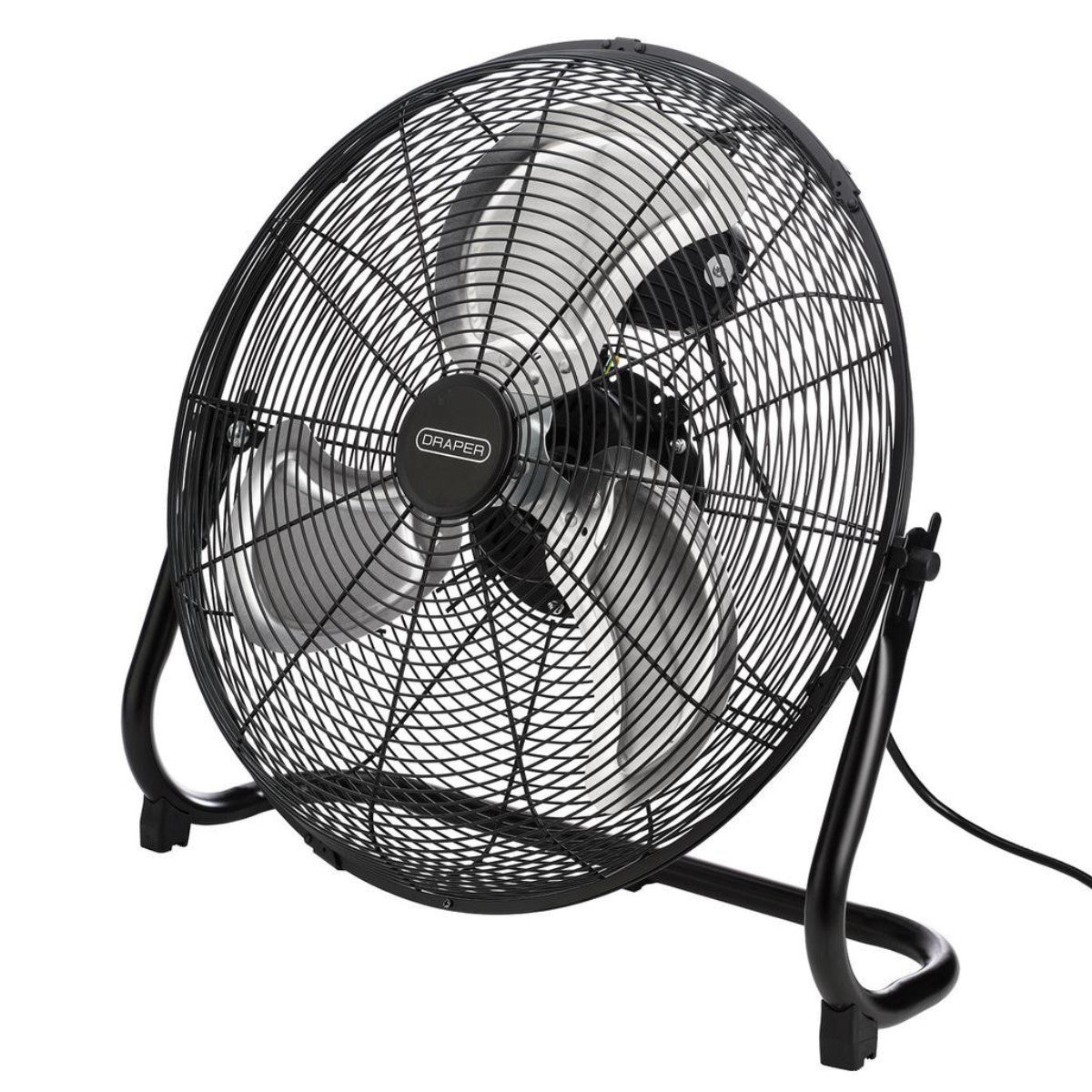 Draper 230V High Velocity Floor Fan, 18"/440mm, 95W. 31855