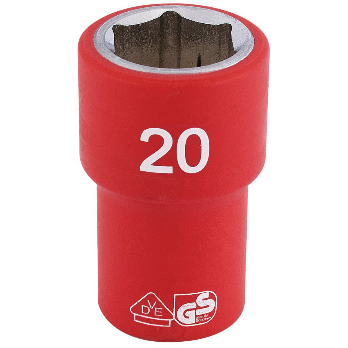 Draper Expert Fully Insulated VDE Socket, 1/2" Sq. Dr., 20mm 31882