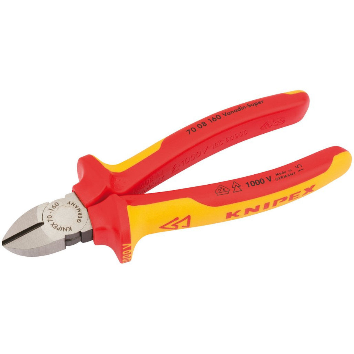 Knipex 70 08 160UKSBE VDE Diagonal Cutter, 160mm 31926