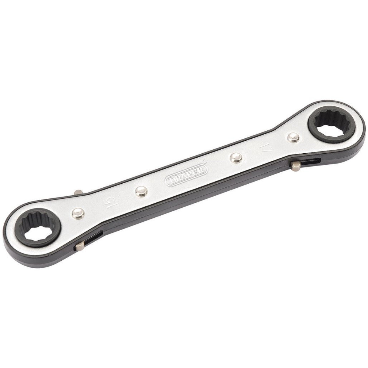 Draper Ratcheting Ring Spanner, 15 x 17mm 31996