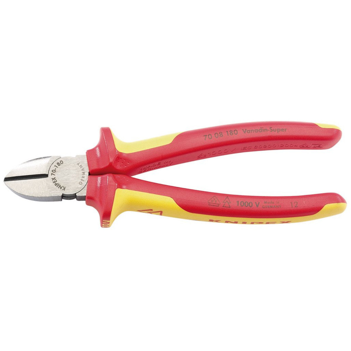 Knipex 70 08 180UKSBE VDE Diagonal Cutter, 180mm 32021