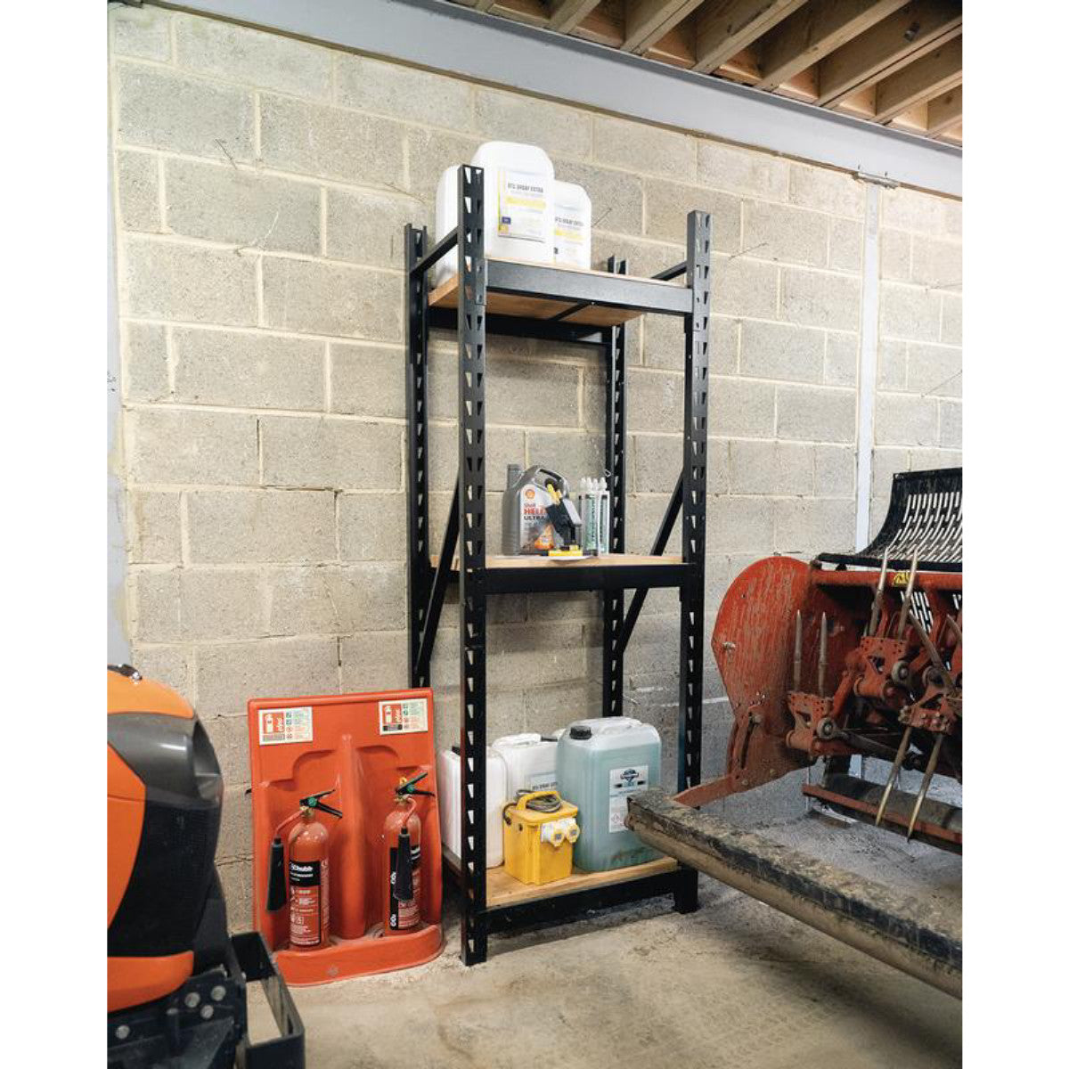 Bunker 14 Piece Modular 3 Tier Racking with Hardwood Shelving, 750mm 32465