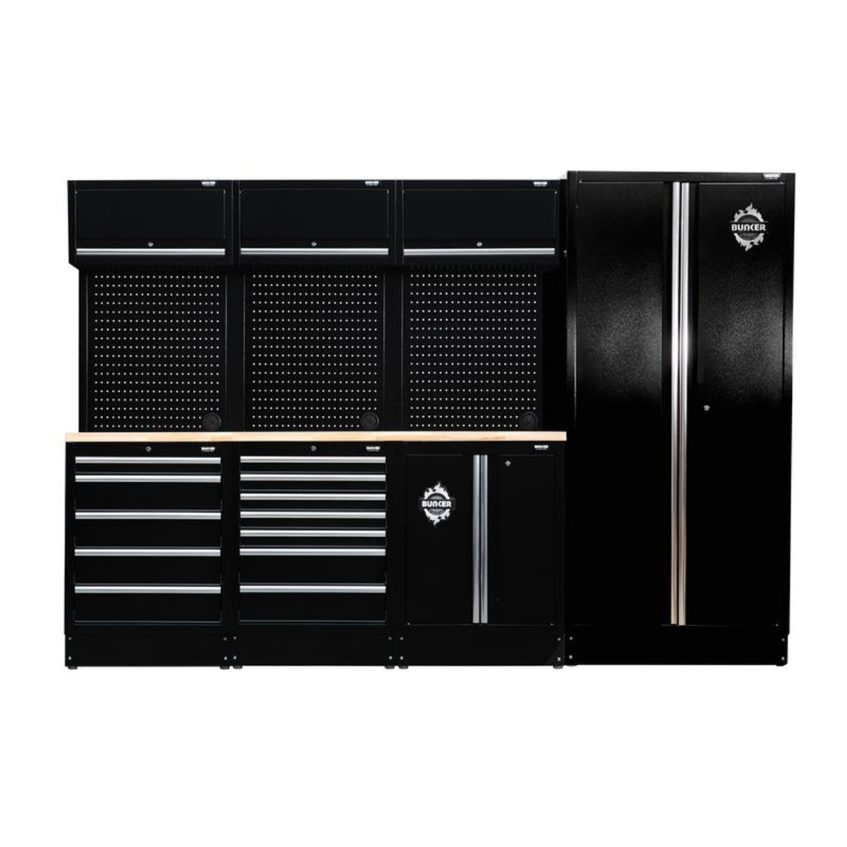 Bunker 15 Piece Modular Storage Combo with Worktop, 2955mm 32519