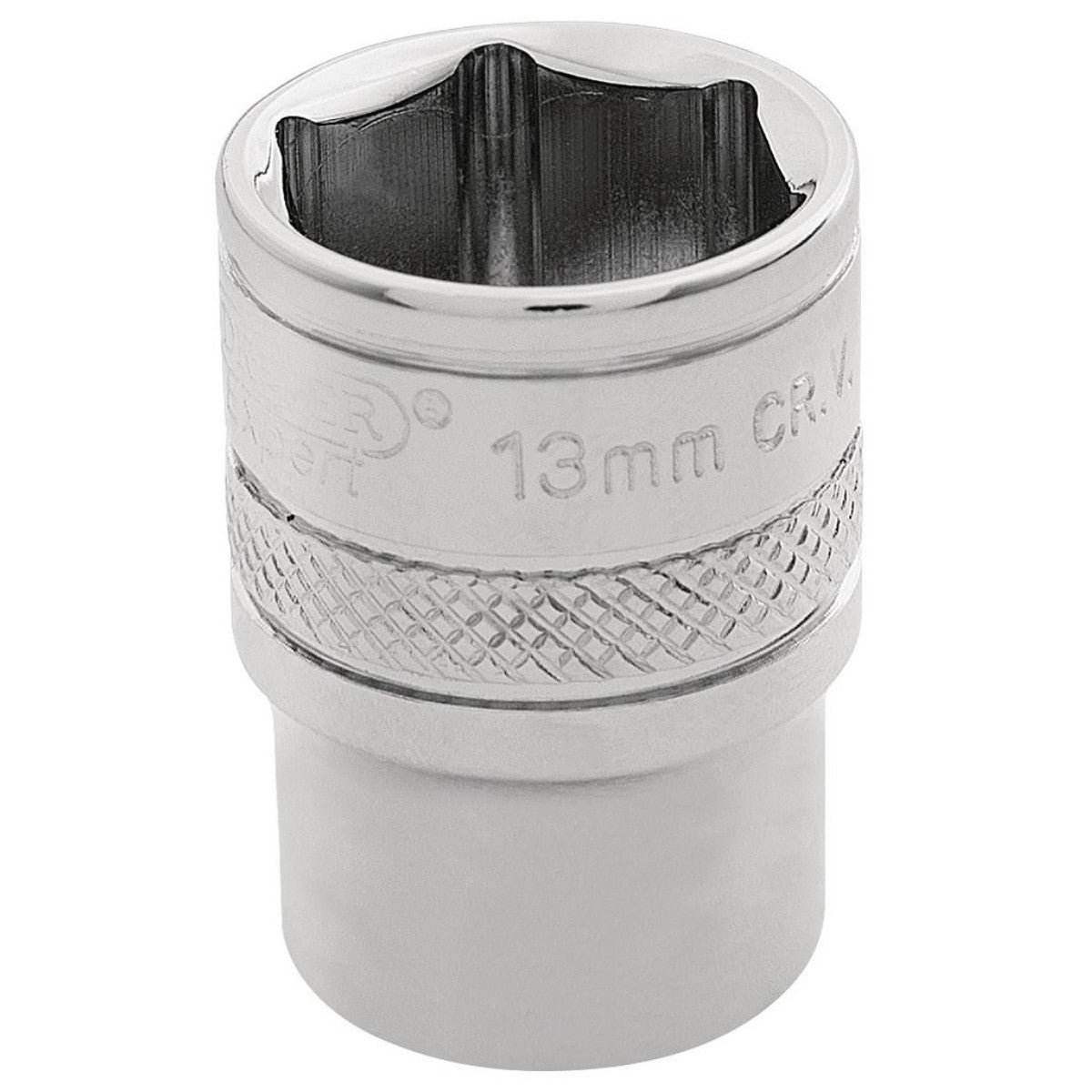 Draper Expert HI-TORQ 6 Point Socket, 1/4" Sq. Dr., 13mm 32633