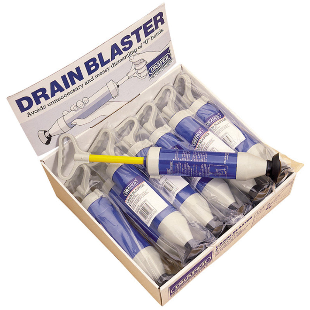 Draper Dispenser of Drain Blaster (12 Piece) 33082