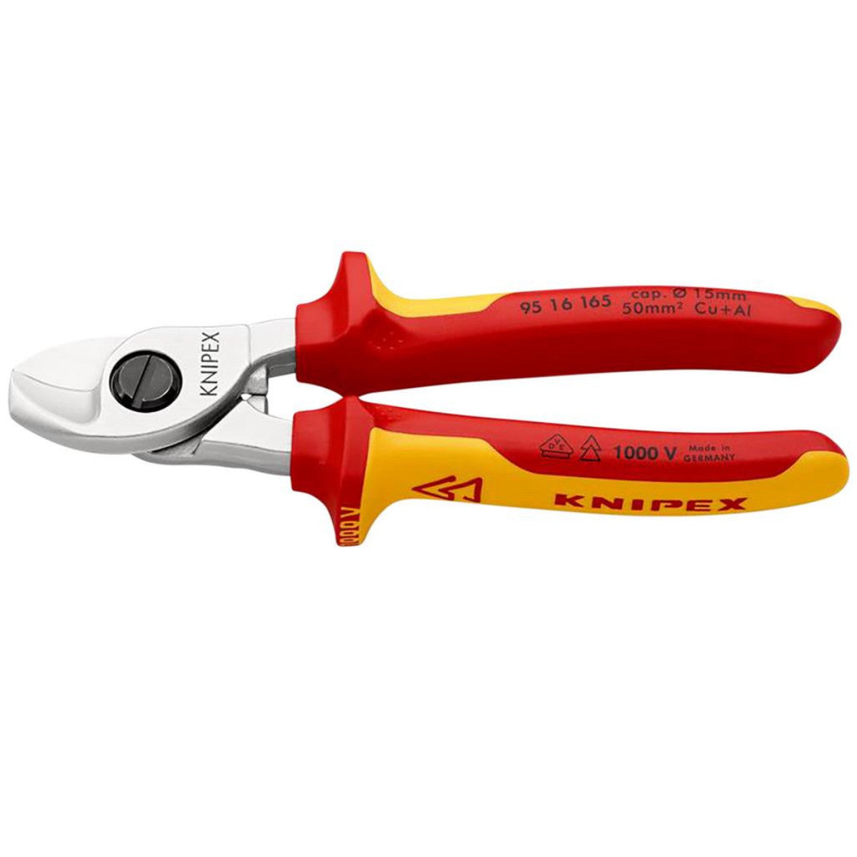 Knipex 95 16 165 SB VDE Cable Shears, 165mm 34058