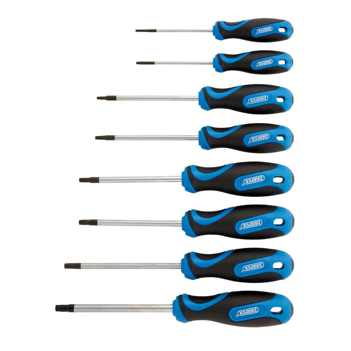 Draper TX-STAR and Draper TX-STAR Security Soft Grip Screwdriver Set (8 Piece) 34251