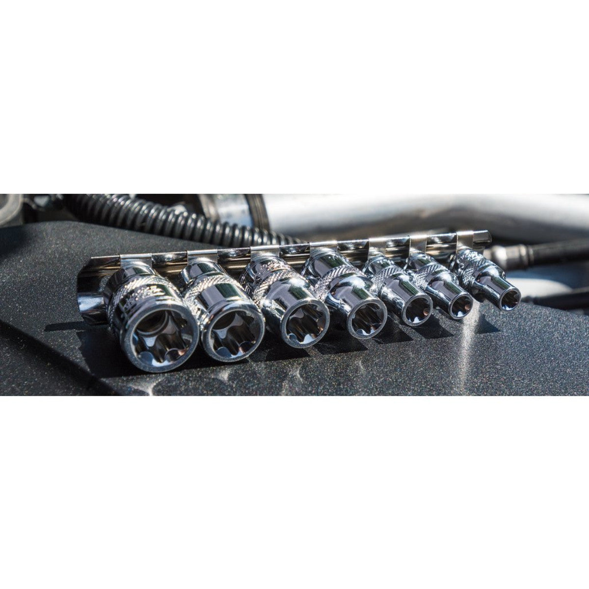 Draper Expert TX-STAR Socket Set, 1/4" and 3/8" Sq. Dr. (7 Piece) 34412