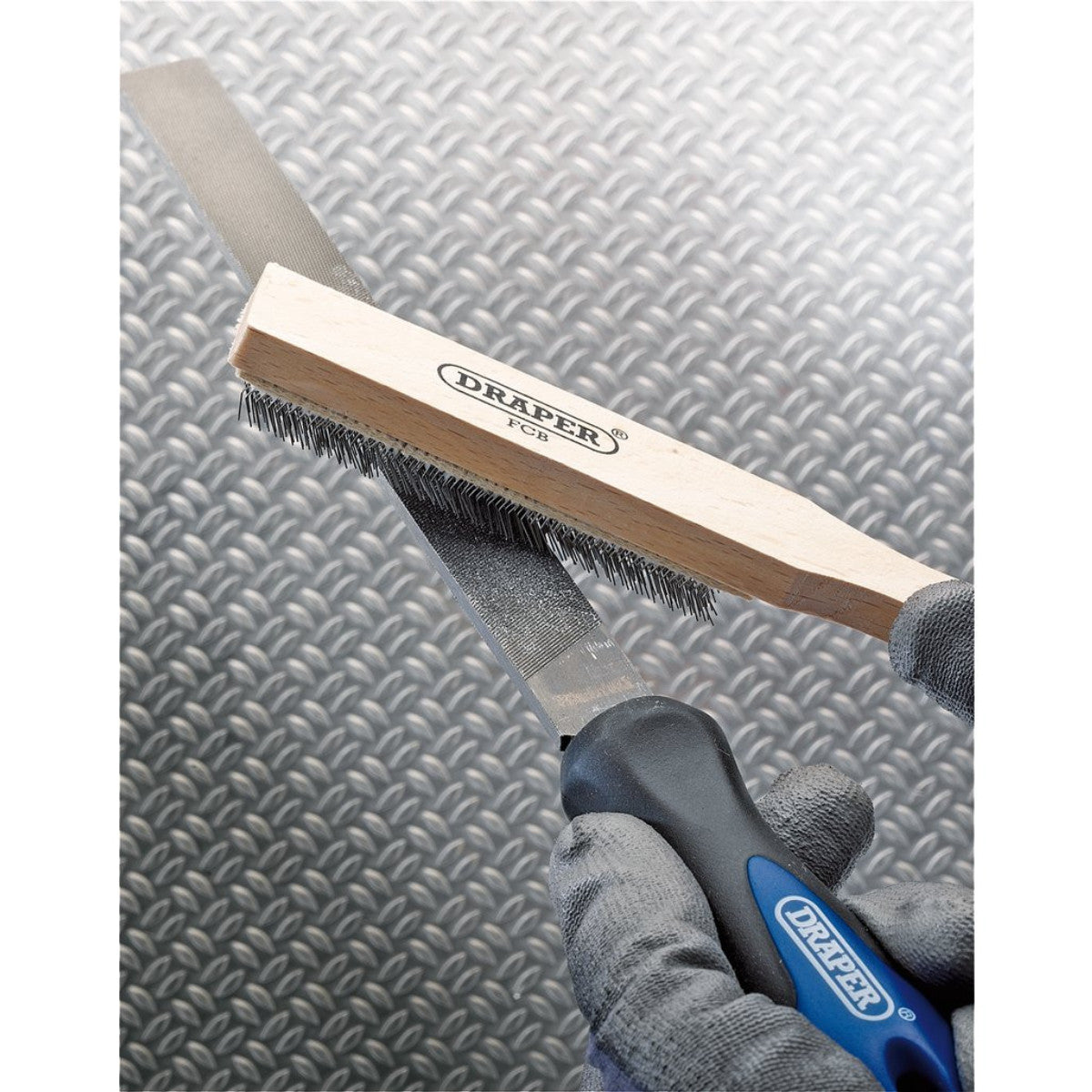 Draper File Cleaning Brush, 210mm 34477