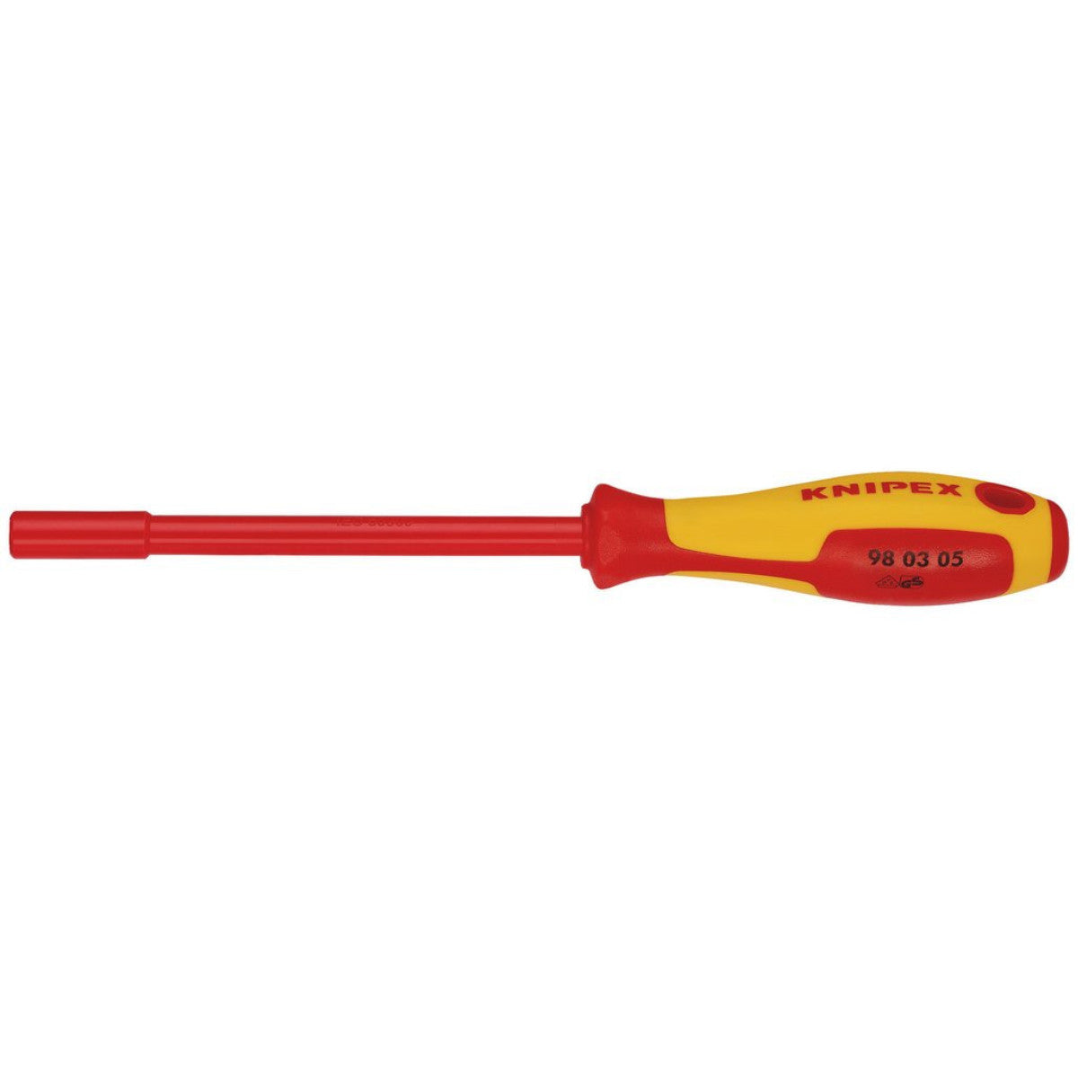 Knipex 98 03 05 VDE Insulated Nut Driver, 5.0 x 125mm 34655