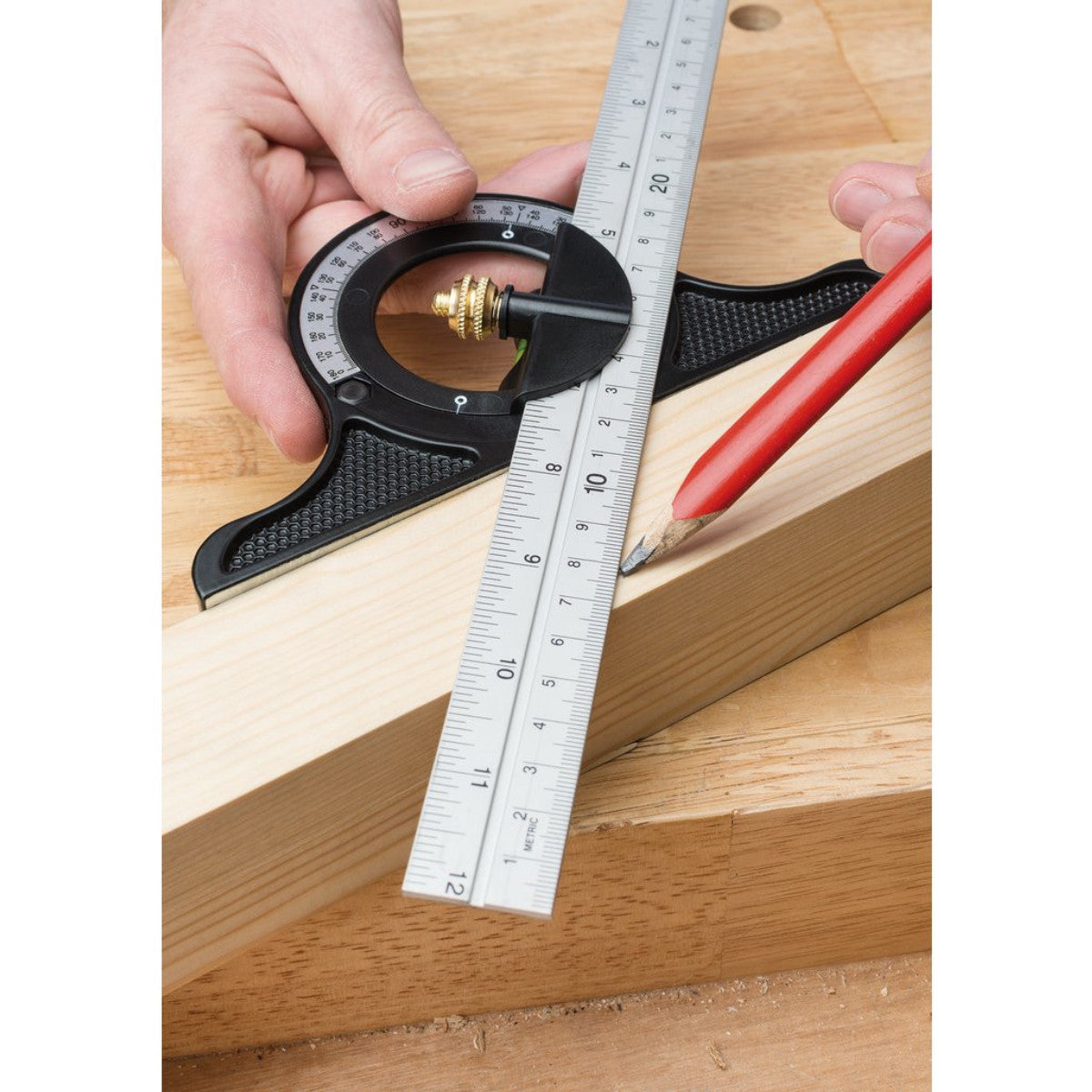 Draper Combination Square with Centre Head and Protractor, 300mm 34704