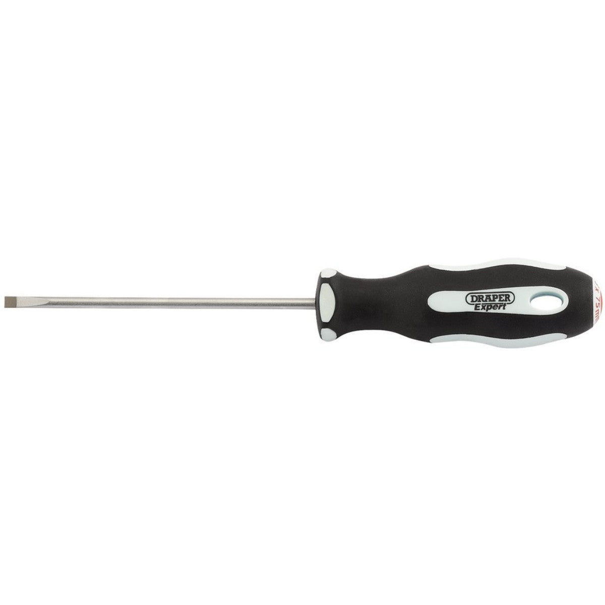 Draper Expert Plain Slot Soft Grip Parallel Tip Screwdriver, 3 x 75mm 34971