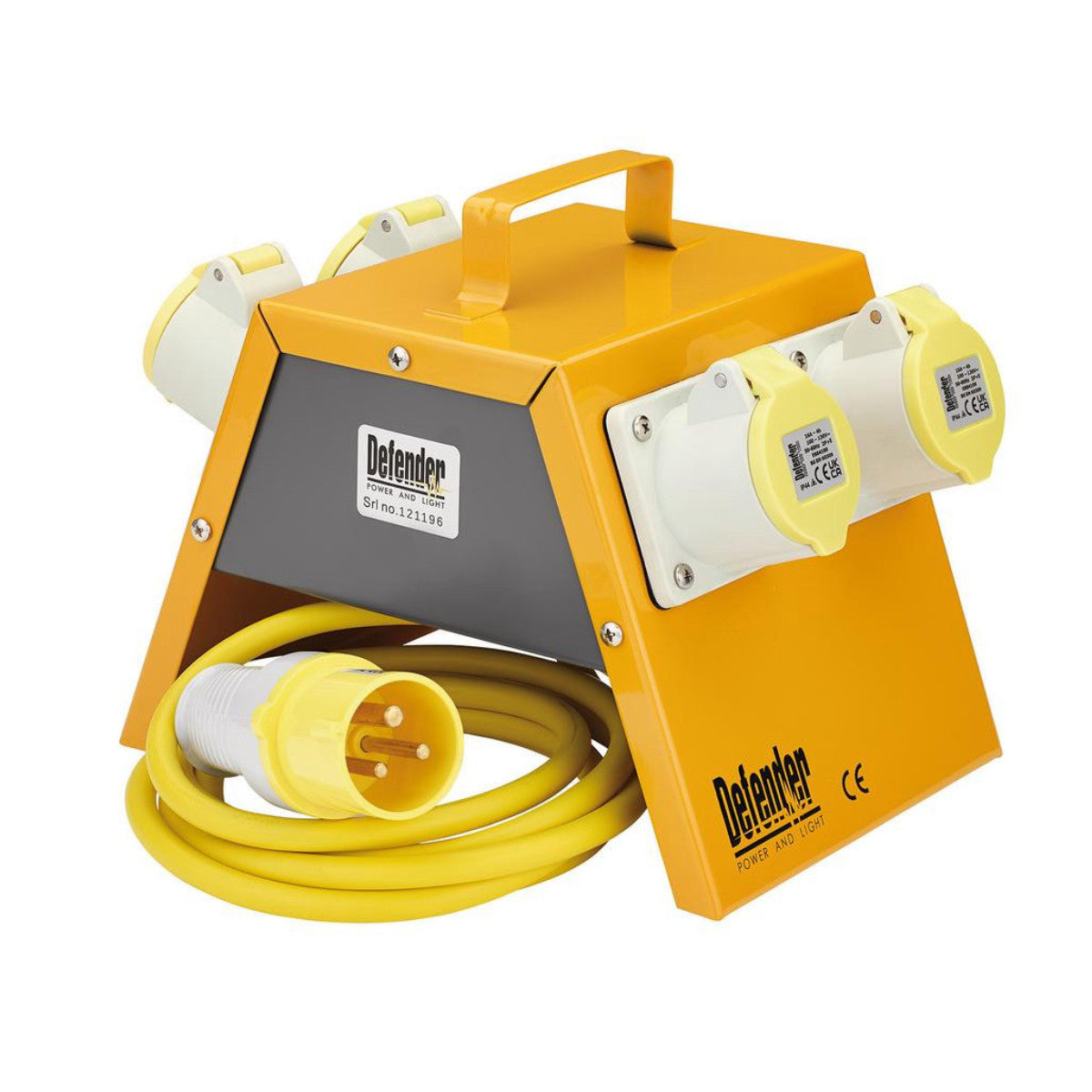 Draper E13104 110V Splitter Box, 4 x 16A 35847