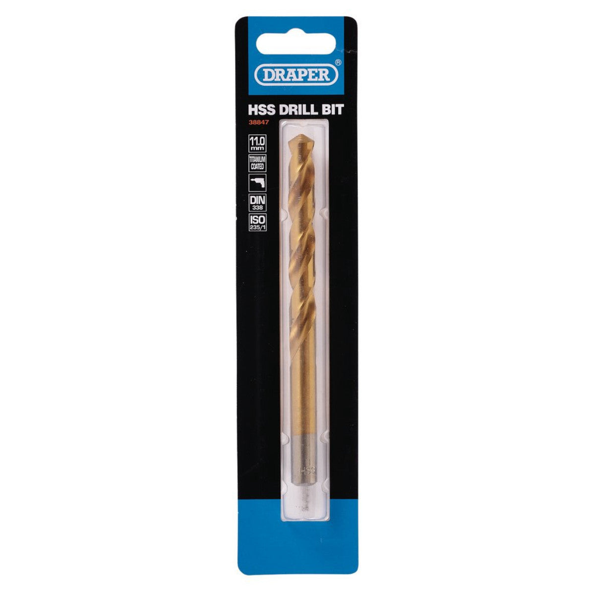 Draper HSS Titanium Drill Bit, 11 x 130mm 38847