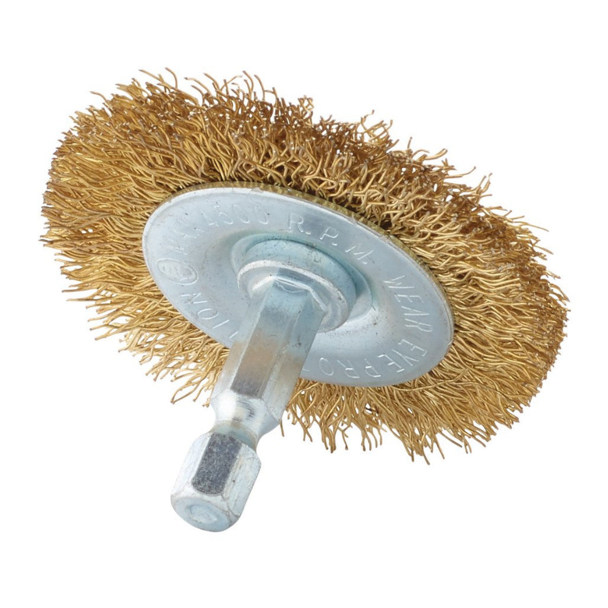 Draper Brassed Steel Crimped Wire Wheel Brush, 50mm 41427