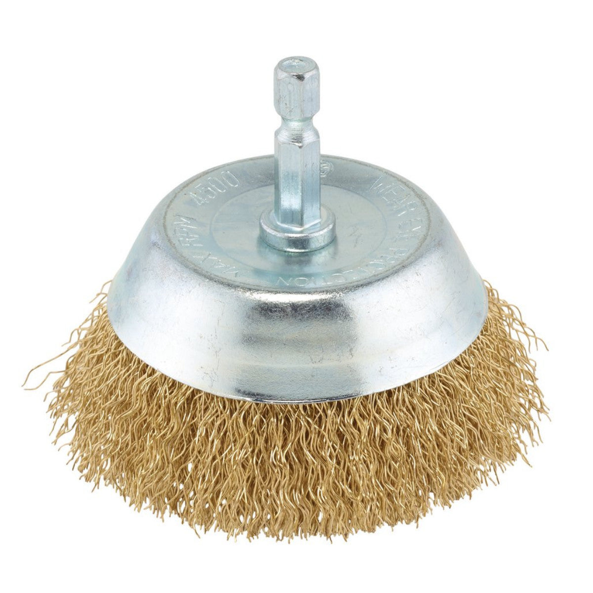 Draper Brassed Steel Crimped Wire Cup Brush, 75mm 41433