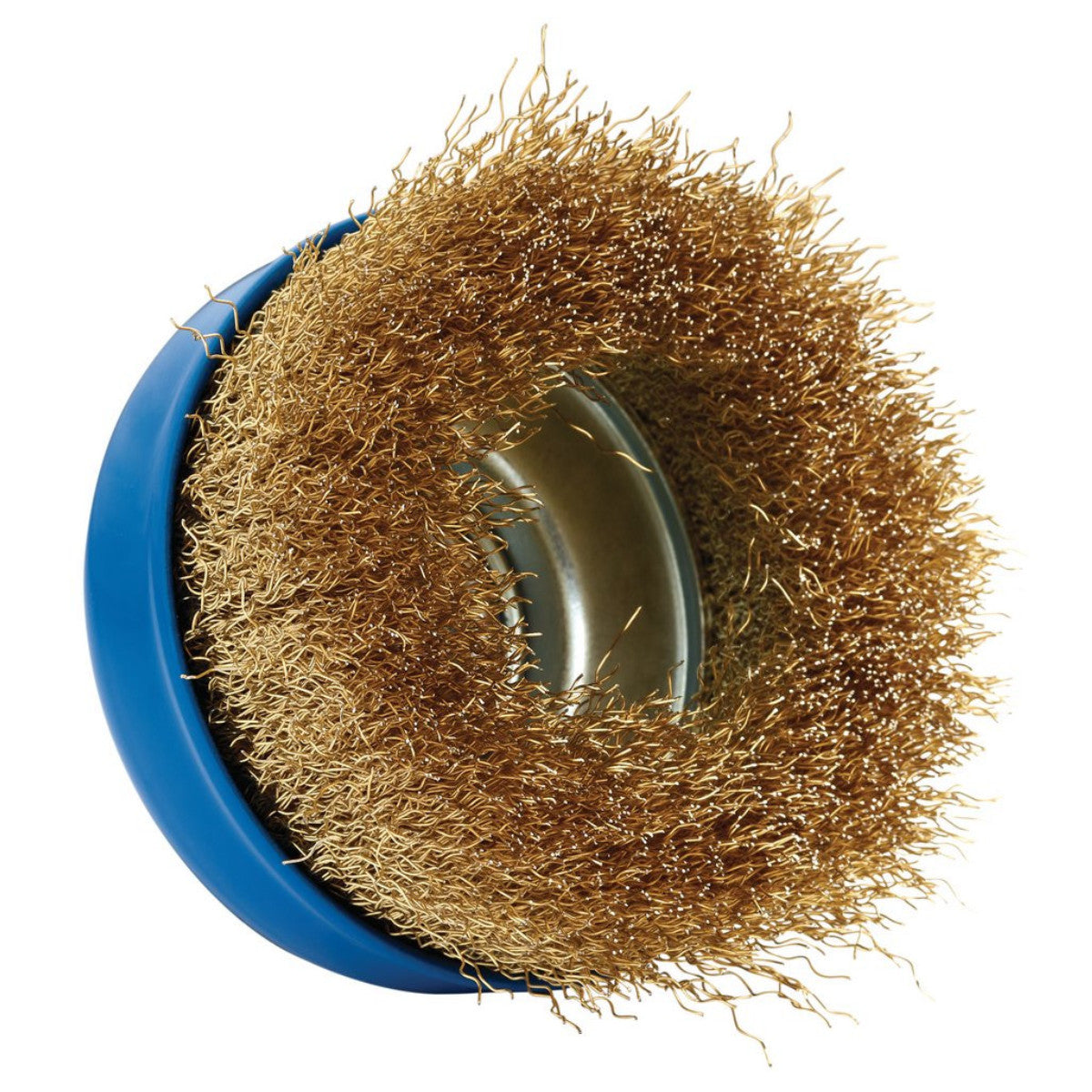 Draper Brassed Steel Crimped Wire Cup Brush, 100mm, M14 41445