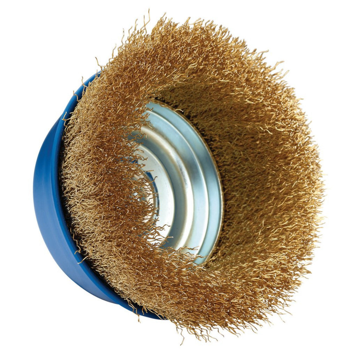 Draper Brassed Steel Crimped Wire Cup Brush, 125mm, M14 41446