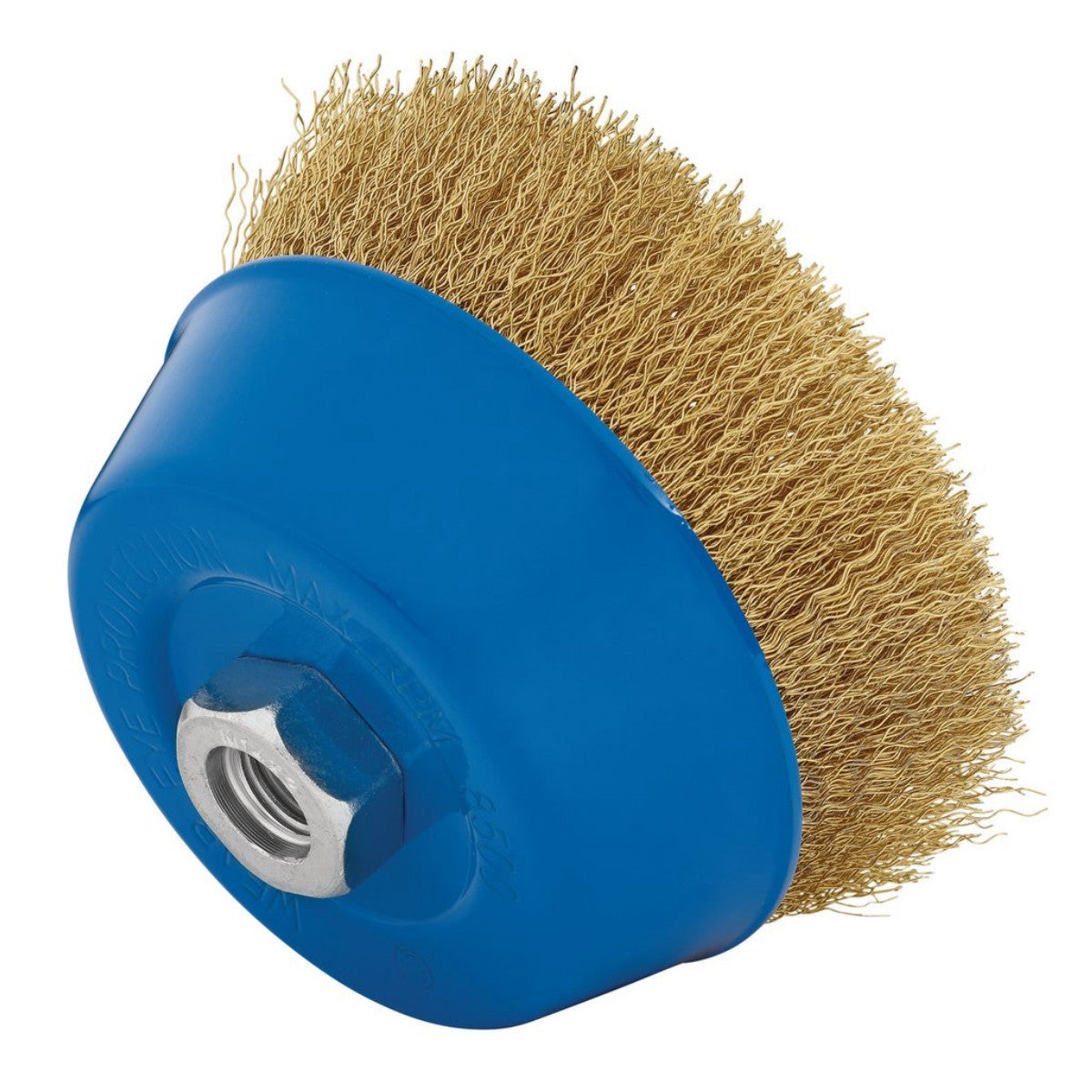 Draper Brassed Steel Crimped Wire Cup Brush, 125mm, M14 41446