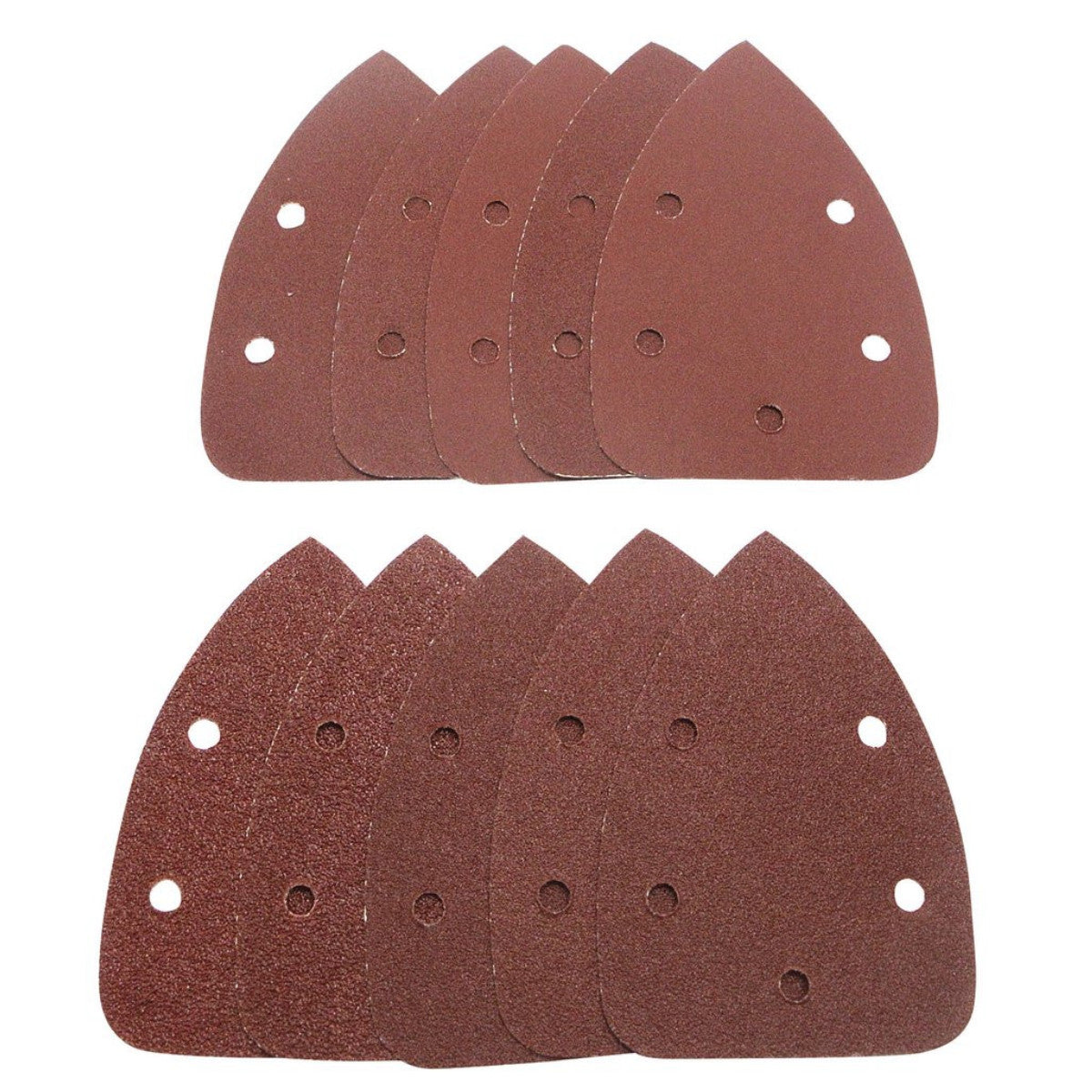 Draper Detail Sanding Sheets with Hook and Loop, 140mm, Assorted Grit, SSD2 (Pack of 10) 42633