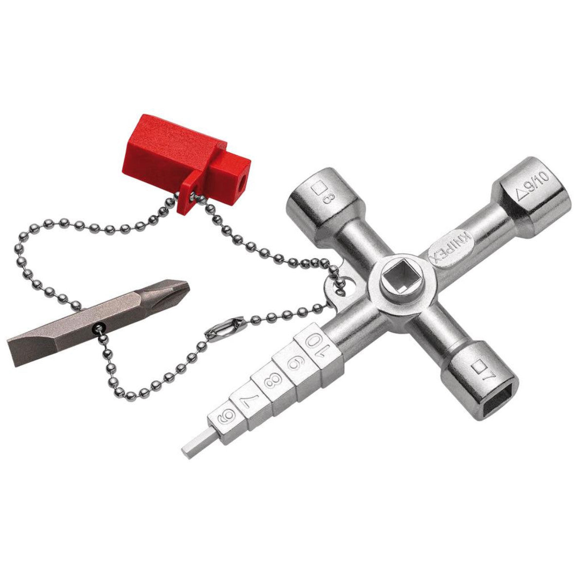 Knipex 00 11 04 Profi-Key For All Standard Shut-off Systems, 89mm 45227