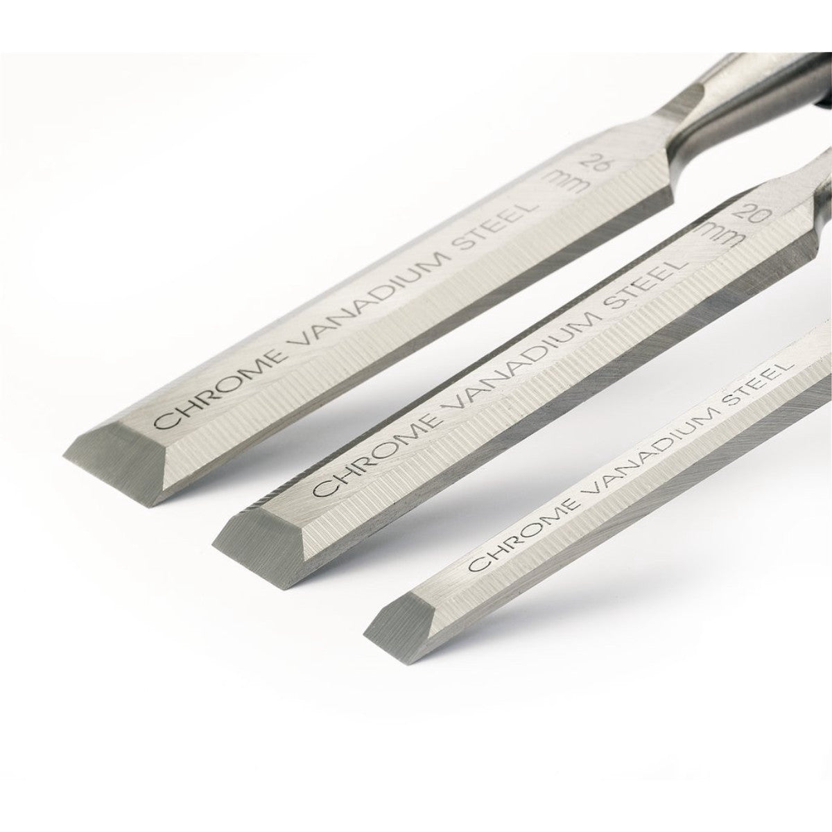 Draper Expert Soft Grip Bevel Edge Wood Chisel Set, 150mm (3 Piece) 45865