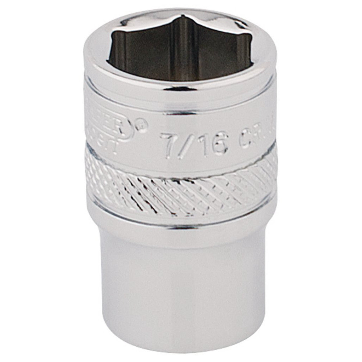 Draper Expert HI-TORQ 6 Point Socket, 1/4" Sq. Dr., 7/16" 48942