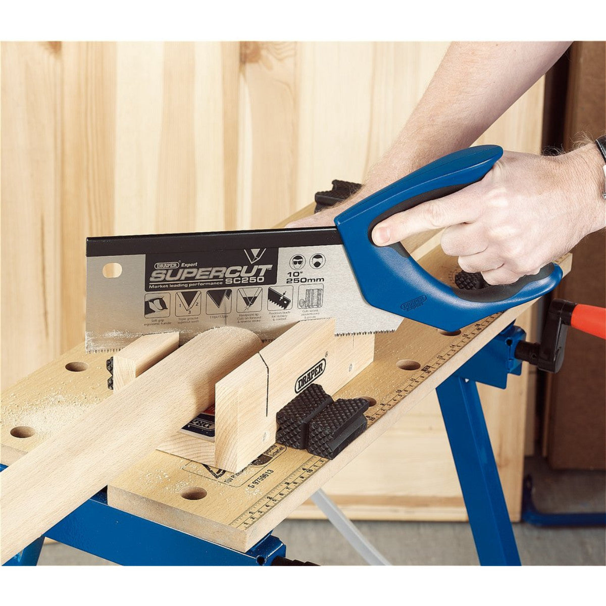 Draper Expert Supercut Soft Grip Hardpoint Tenon Saw, 250mm/10", 11tpi/12ppi 49281