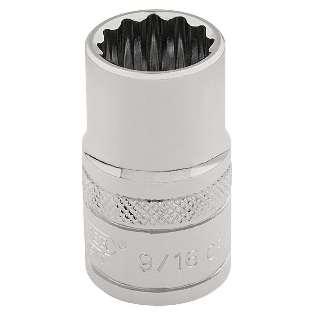 Draper Expert HI-TORQ 12 Point Socket, 3/8" Sq. Dr., 9/16" 49457