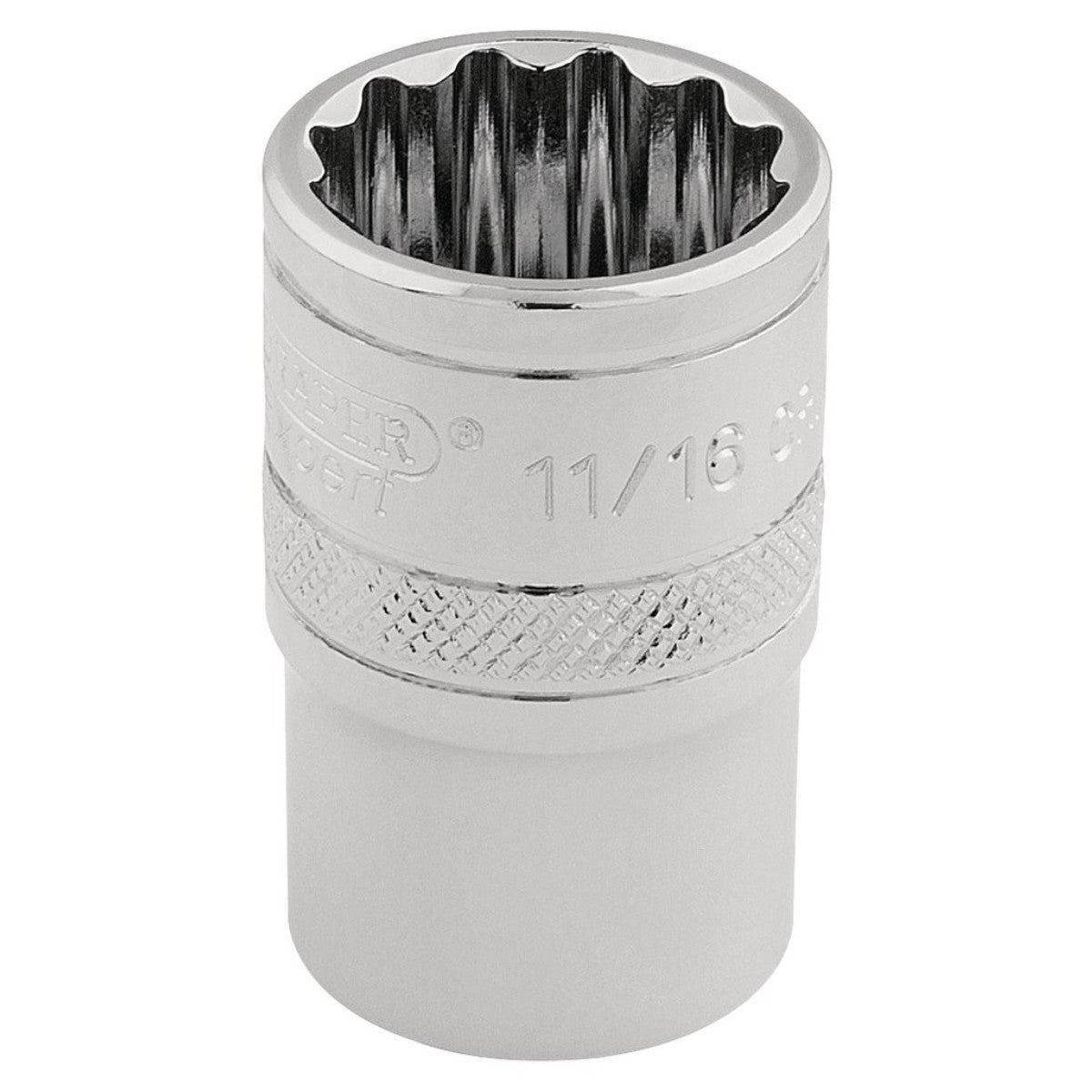 Draper Expert HI-TORQ 12 Point Socket, 3/8" Sq. Dr., 11/16" 49480