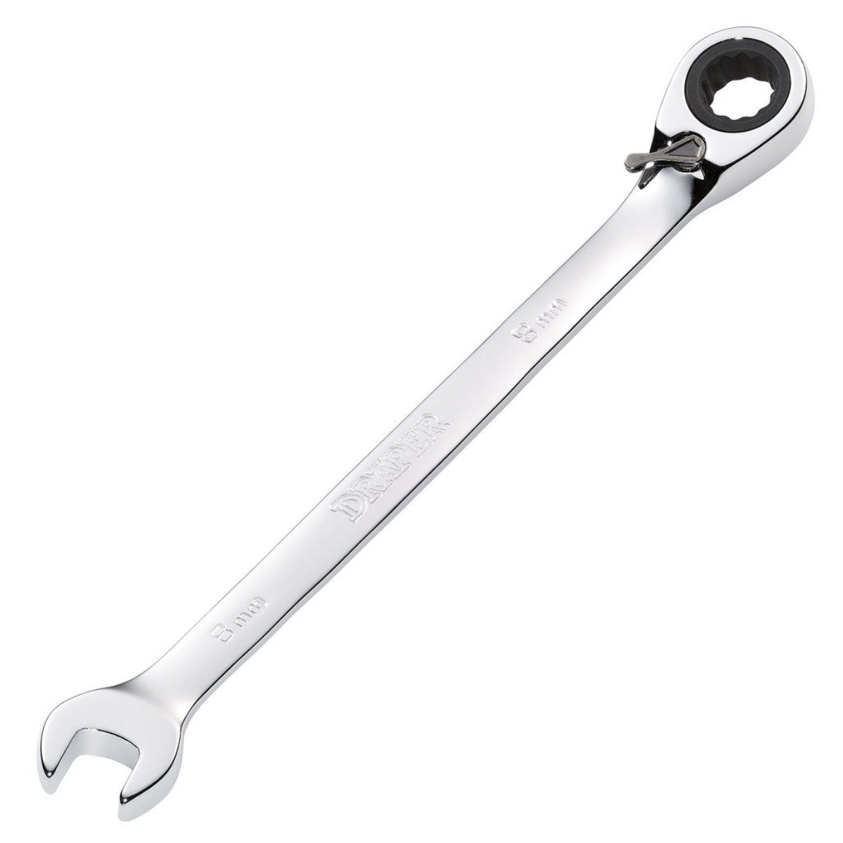 Draper HI-TORQ Metric Reversible Ratcheting Combination Spanner, 8mm 51967