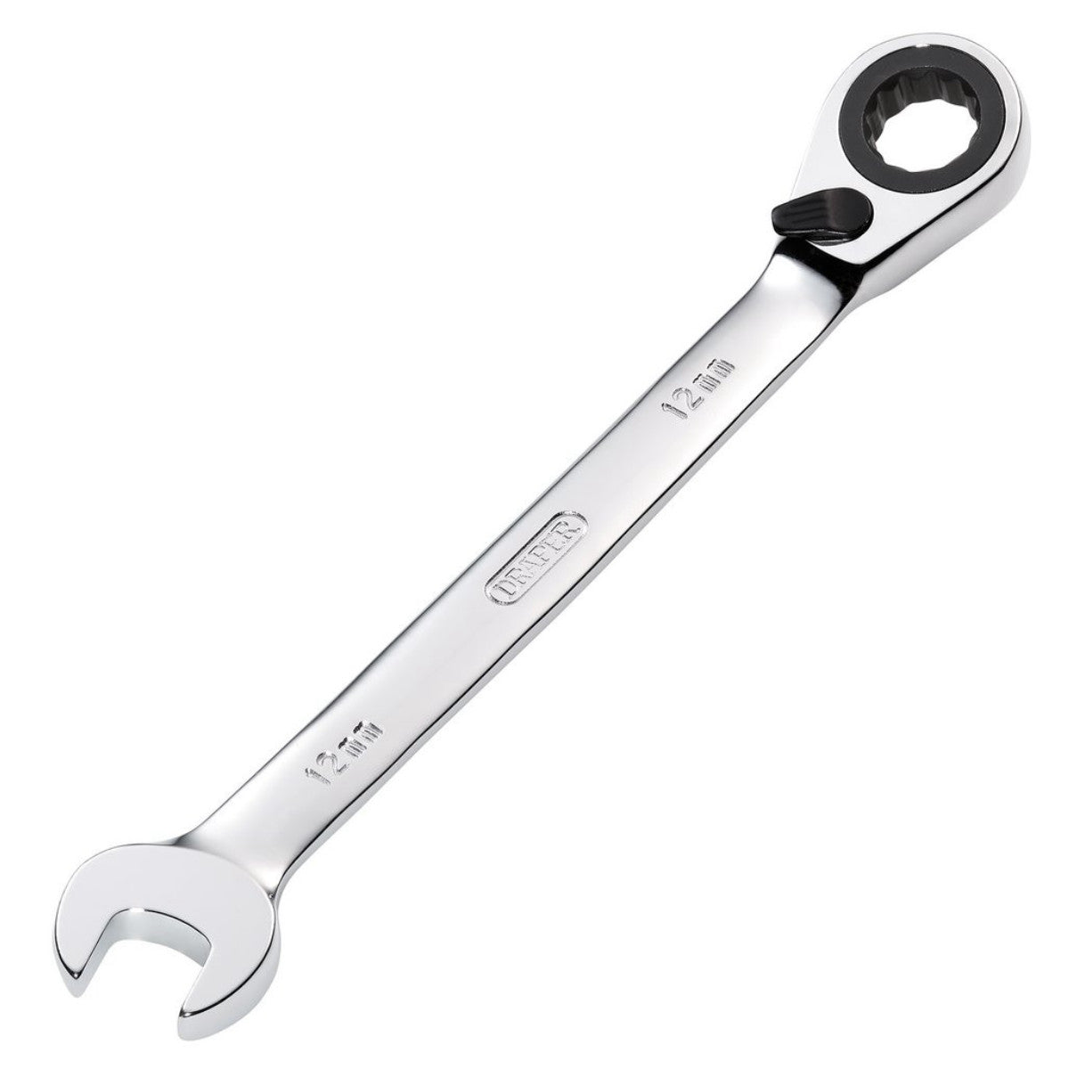Draper HI-TORQ Metric Reversible Ratcheting Combination Spanner, 12mm 51999