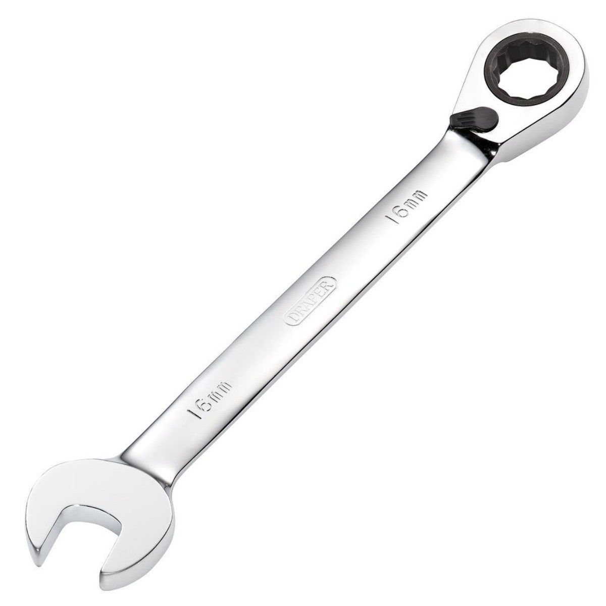 Draper HI-TORQ Metric Reversible Ratcheting Combination Spanner, 16mm 52004