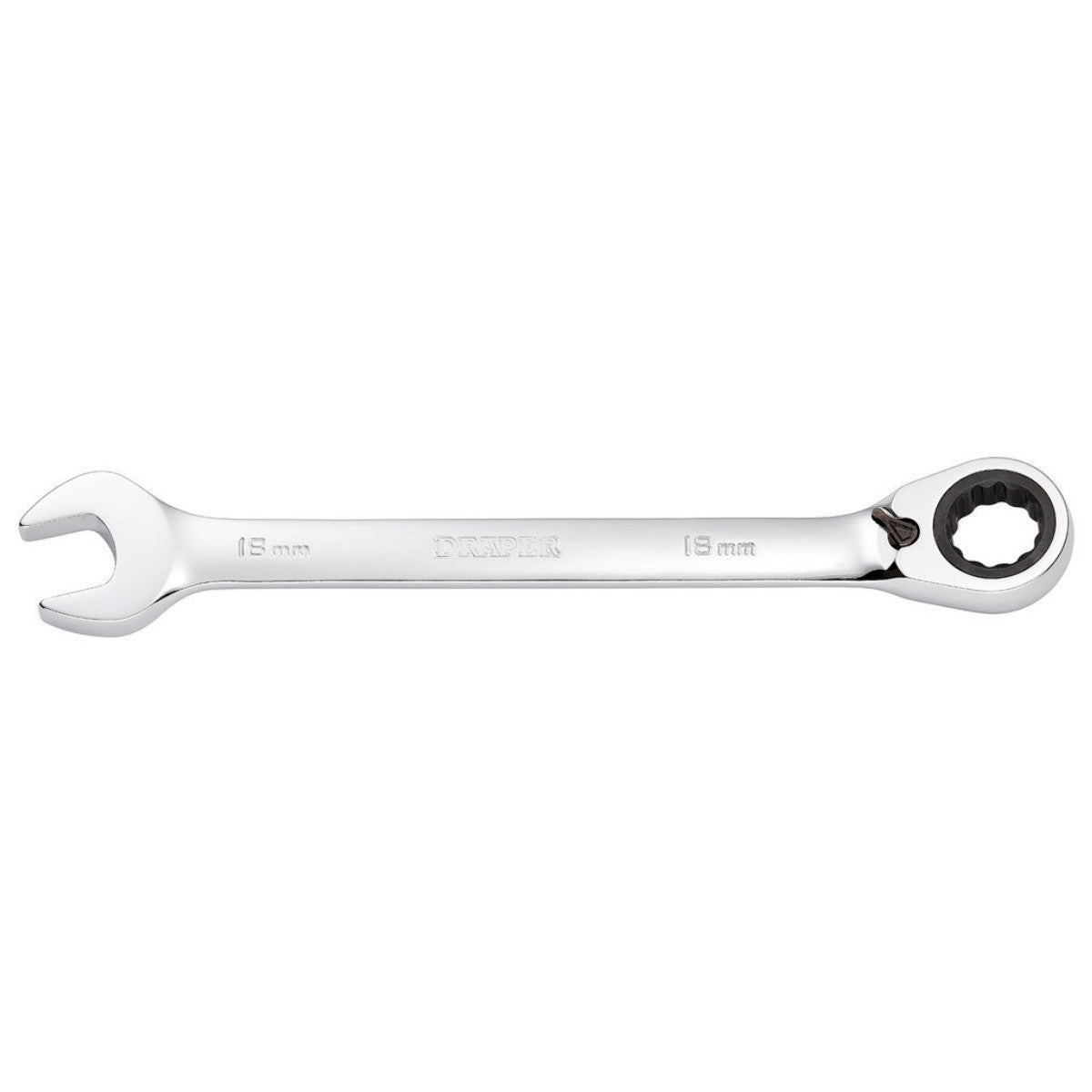 Draper HI-TORQ Metric Reversible Ratcheting Combination Spanner, 18mm 52006